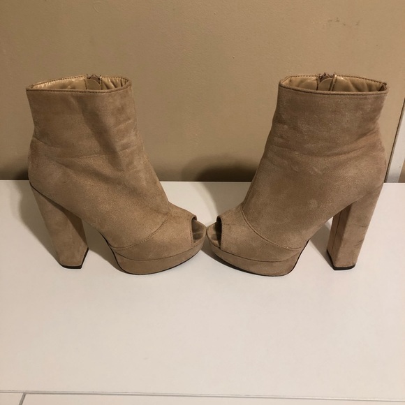 Shoes - Beige Booties